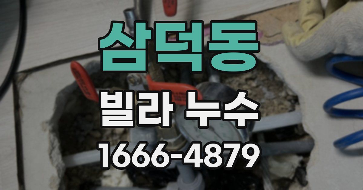 삼덕동 빌라 누수
