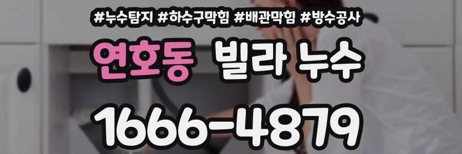 연호동 빌라 누수