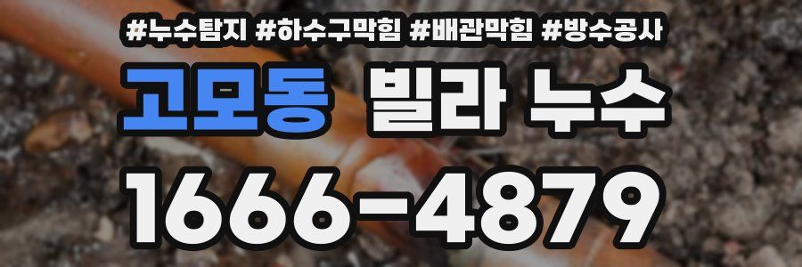고모동 빌라 누수