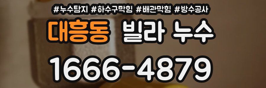 대흥동 빌라 누수