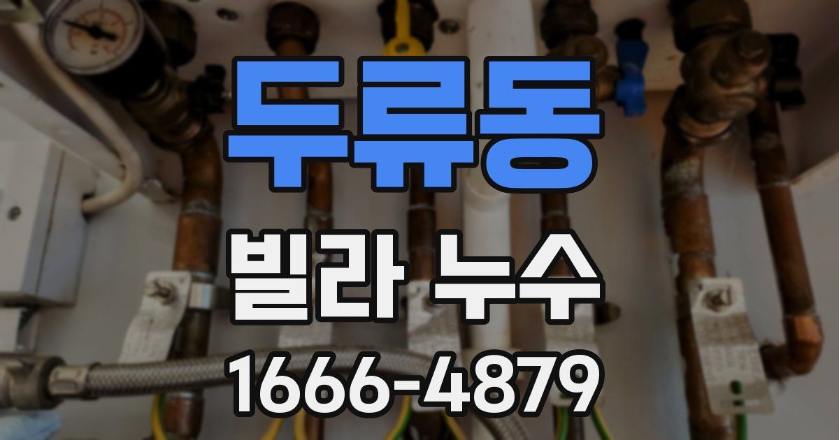 두류동 빌라 누수