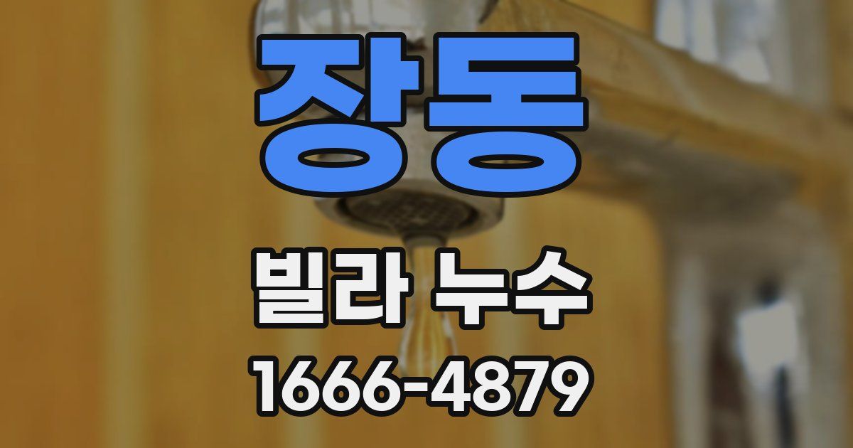 장동 빌라 누수