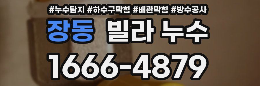 장동 빌라 누수