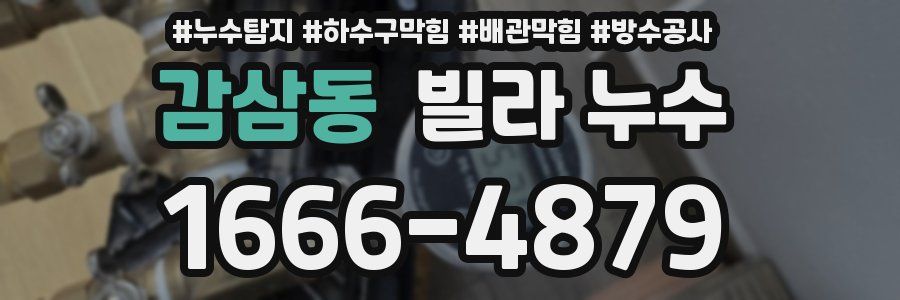 감삼동 빌라 누수