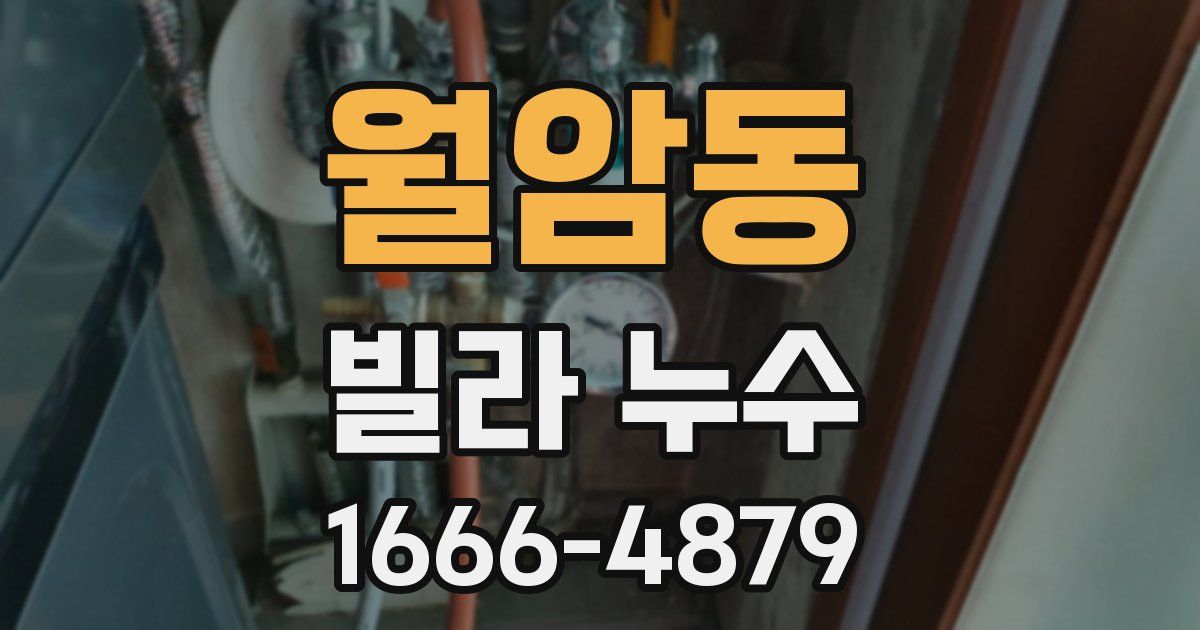 월암동 빌라 누수