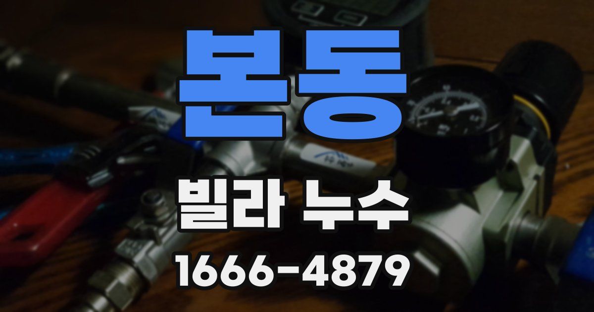 본동 빌라 누수