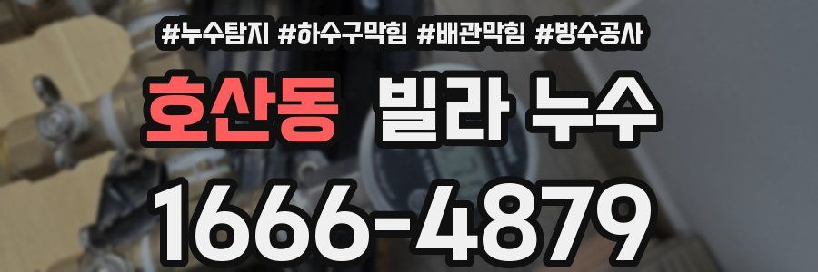 호산동 빌라 누수