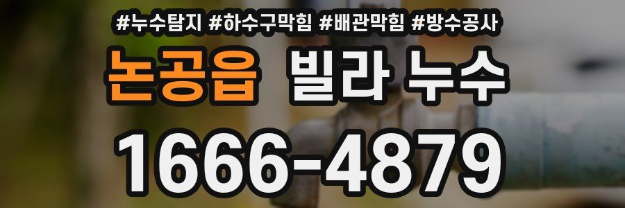 논공읍 빌라 누수
