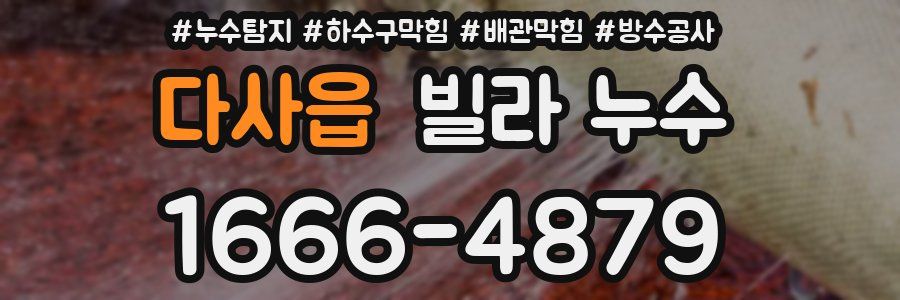 다사읍 빌라 누수