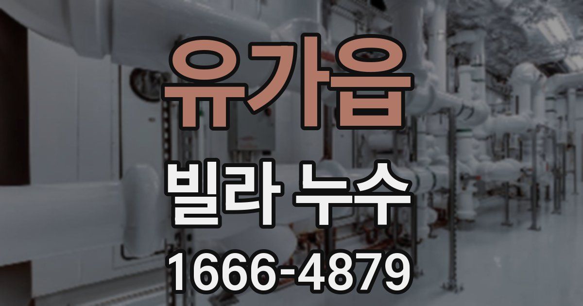 유가읍 빌라 누수
