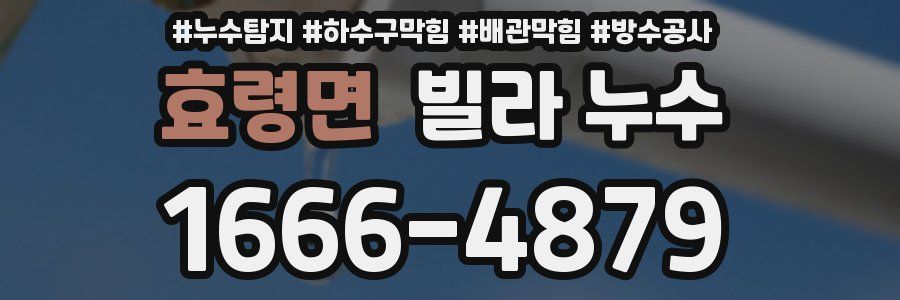 효령면 빌라 누수