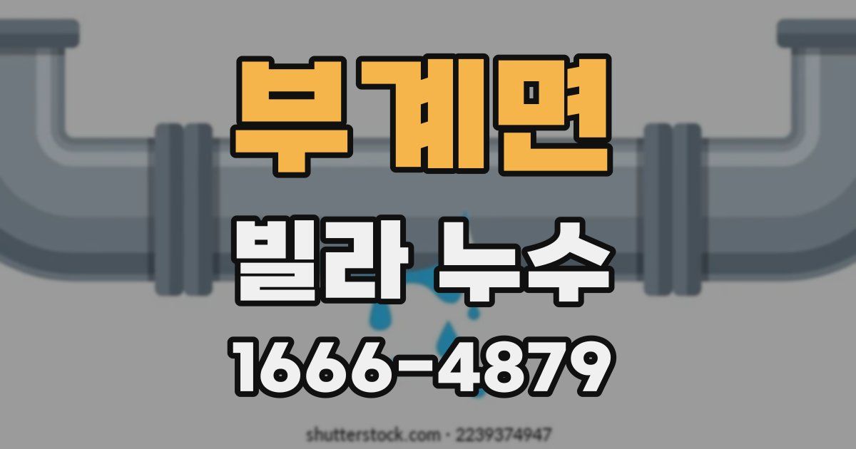 부계면 빌라 누수