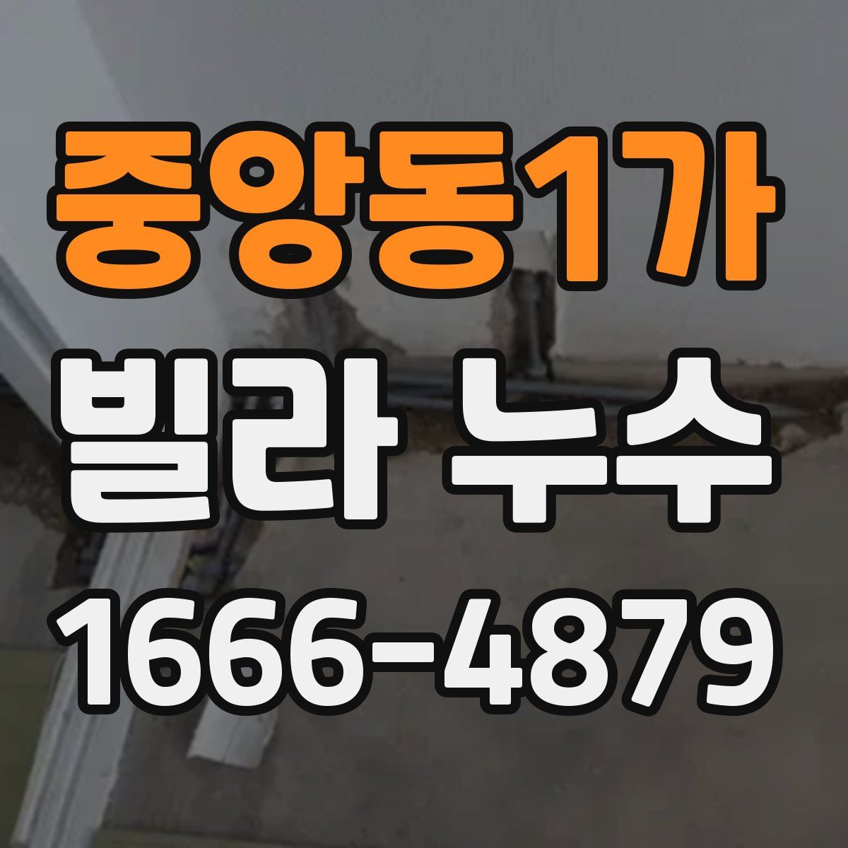 중앙동1가 빌라 누수