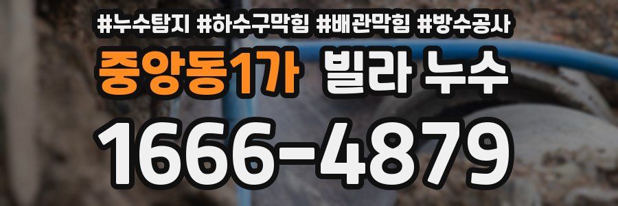 중앙동1가 빌라 누수