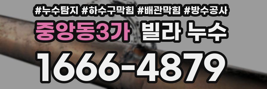 중앙동3가 빌라 누수