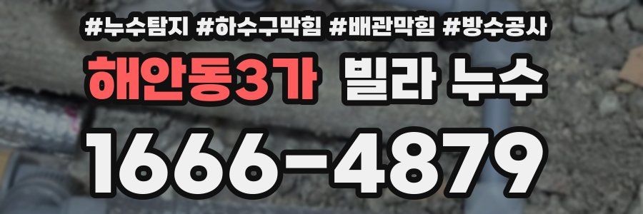 해안동3가 빌라 누수