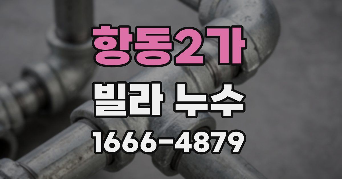 항동2가 빌라 누수