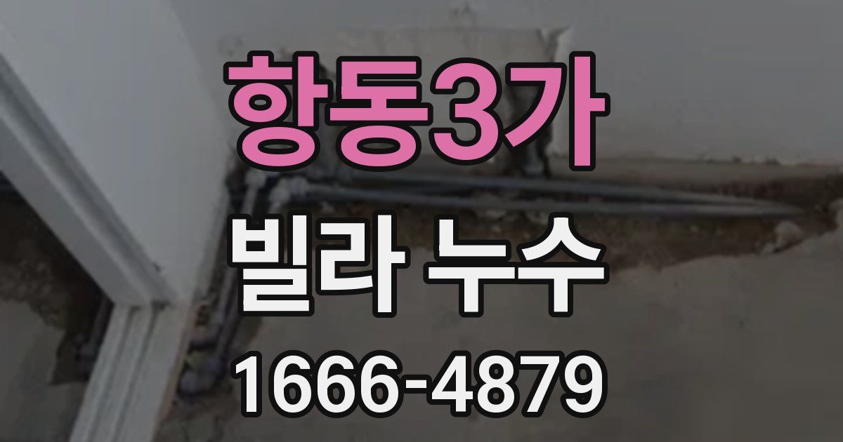 항동3가 빌라 누수