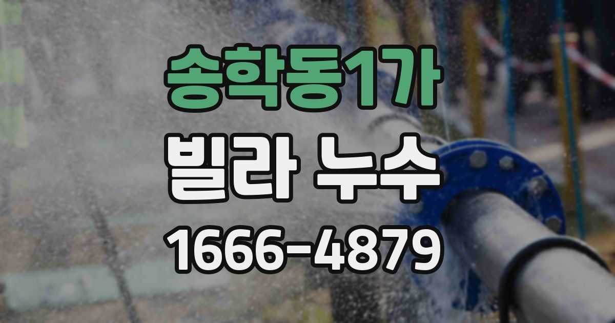 송학동1가 빌라 누수