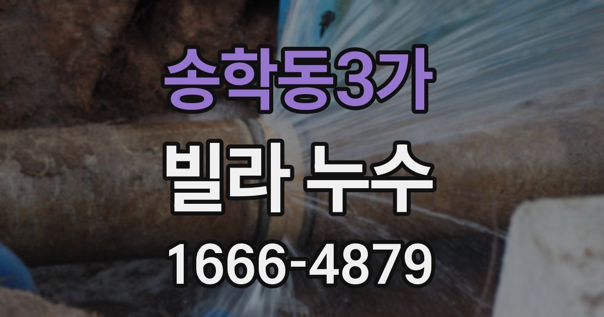 송학동3가 빌라 누수