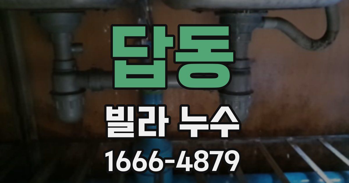 답동 빌라 누수