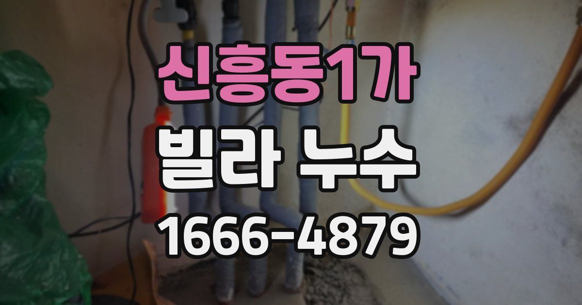 신흥동1가 빌라 누수