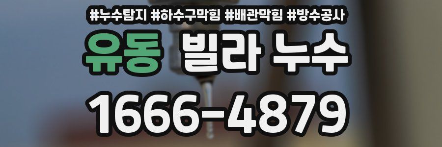 유동 빌라 누수