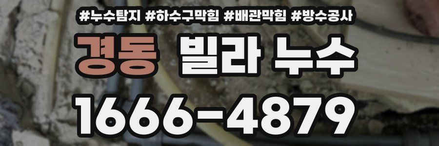 경동 빌라 누수