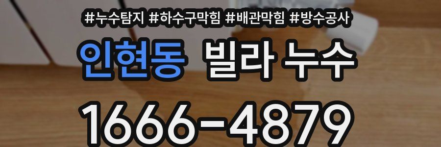 인현동 빌라 누수