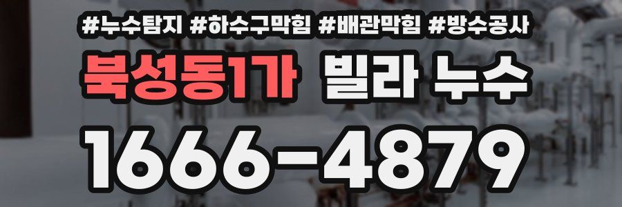 북성동1가 빌라 누수