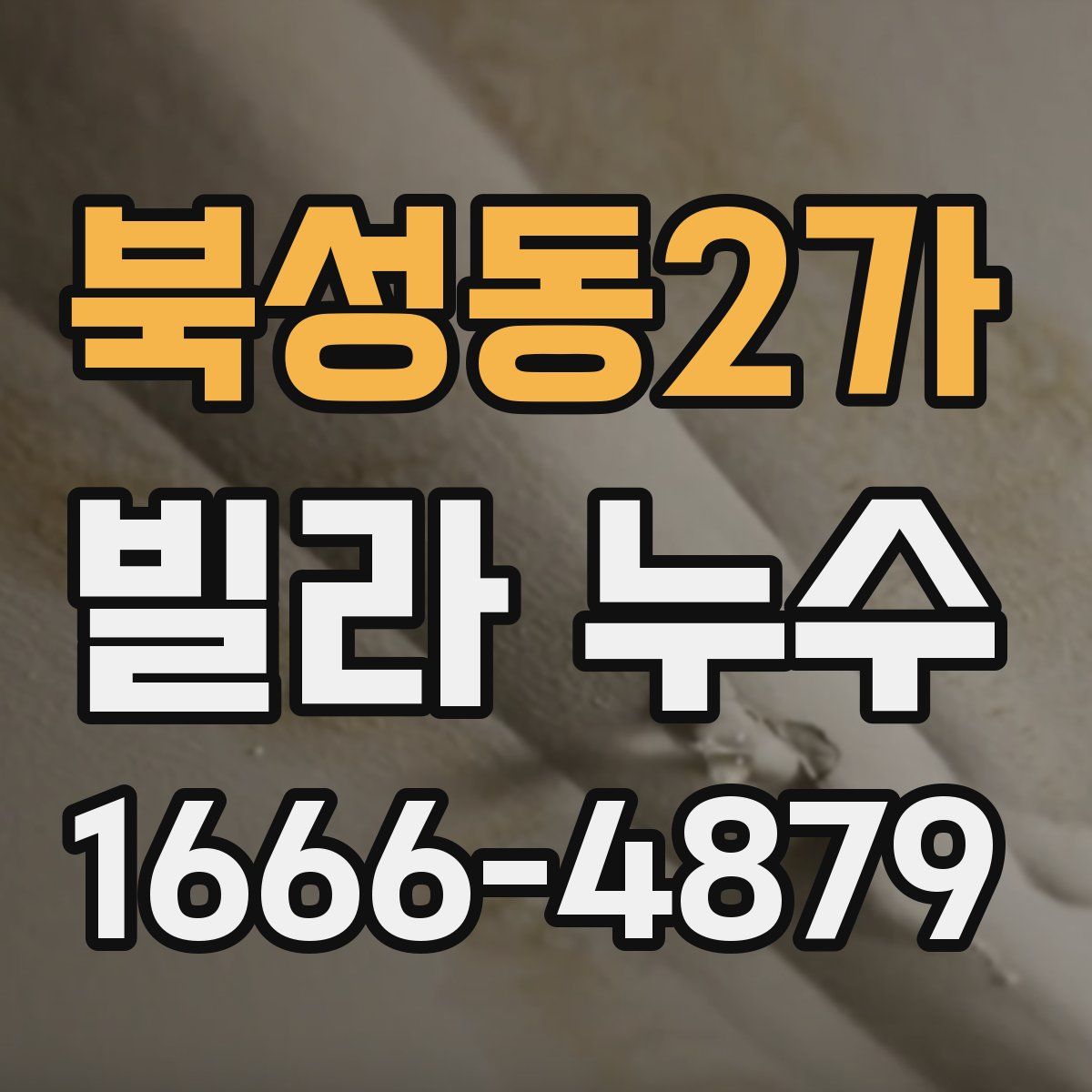 북성동2가 빌라 누수