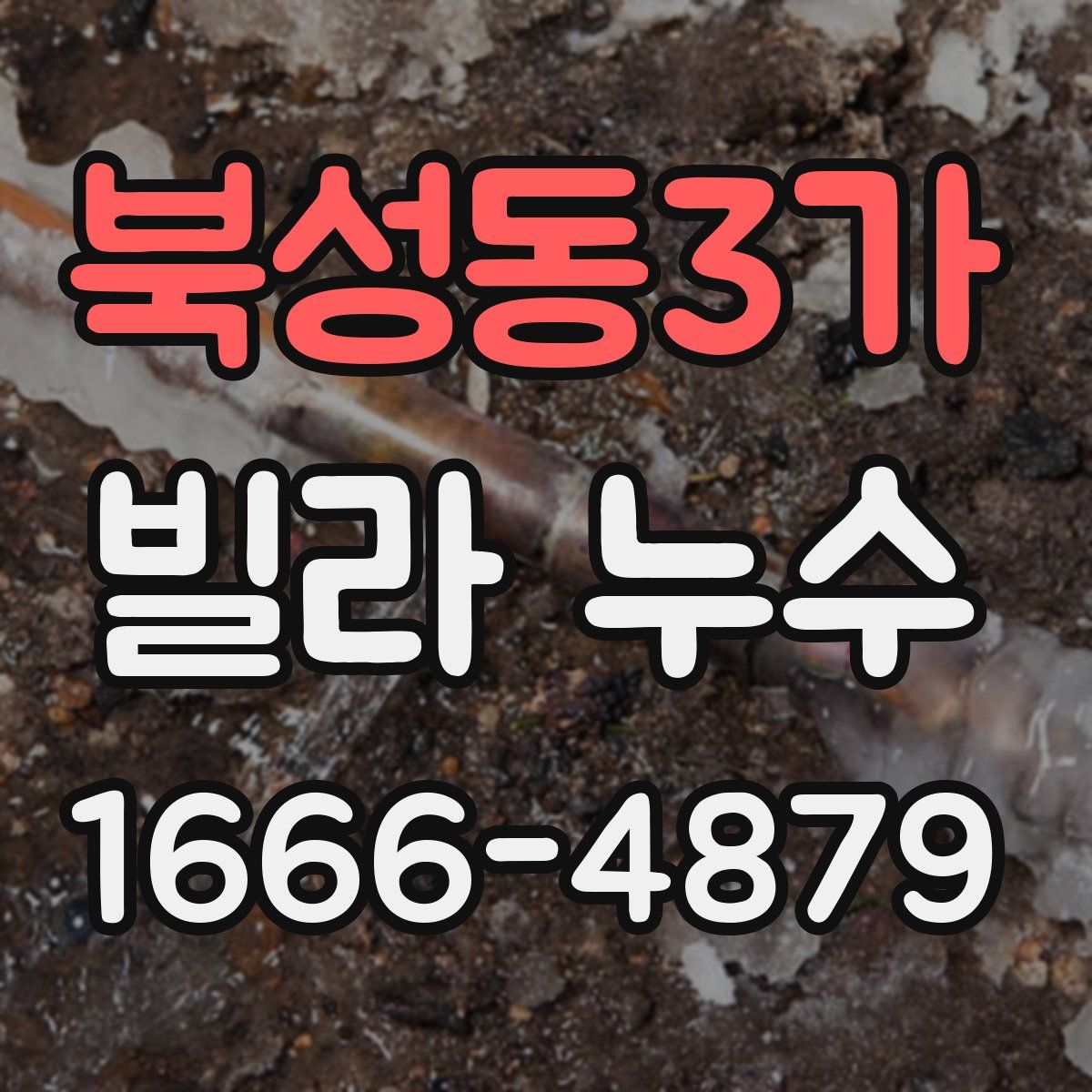 북성동3가 빌라 누수