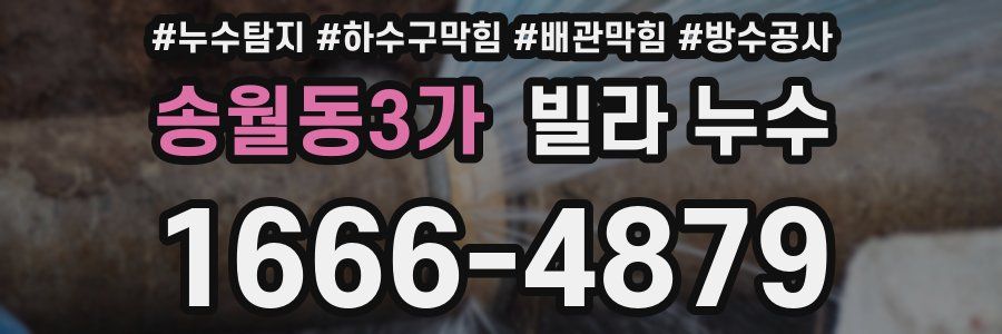 송월동3가 빌라 누수