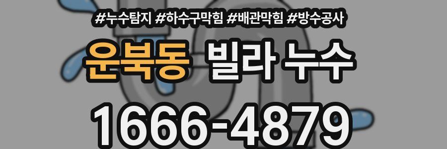 운북동 빌라 누수