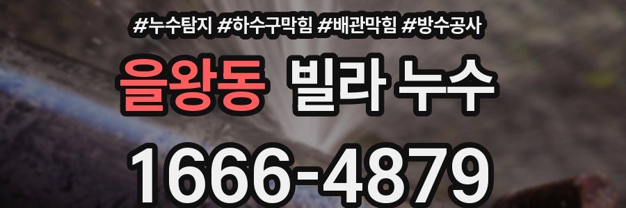 을왕동 빌라 누수
