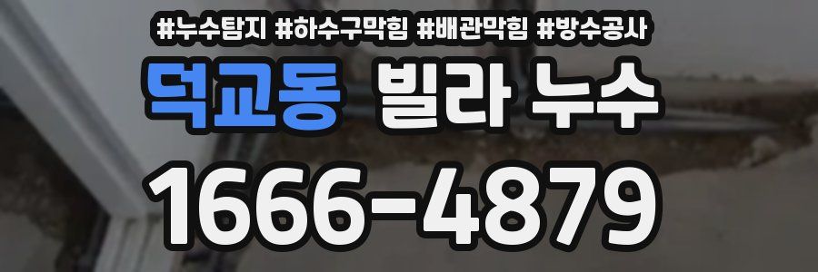 덕교동 빌라 누수