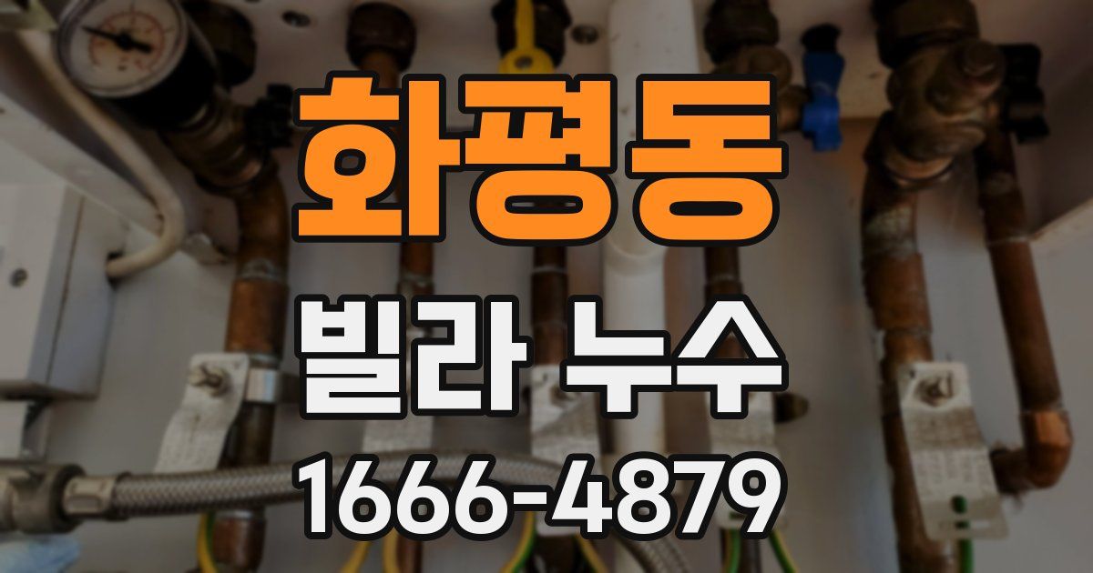 화평동 빌라 누수