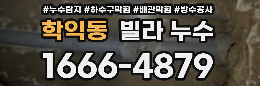 학익동 빌라 누수