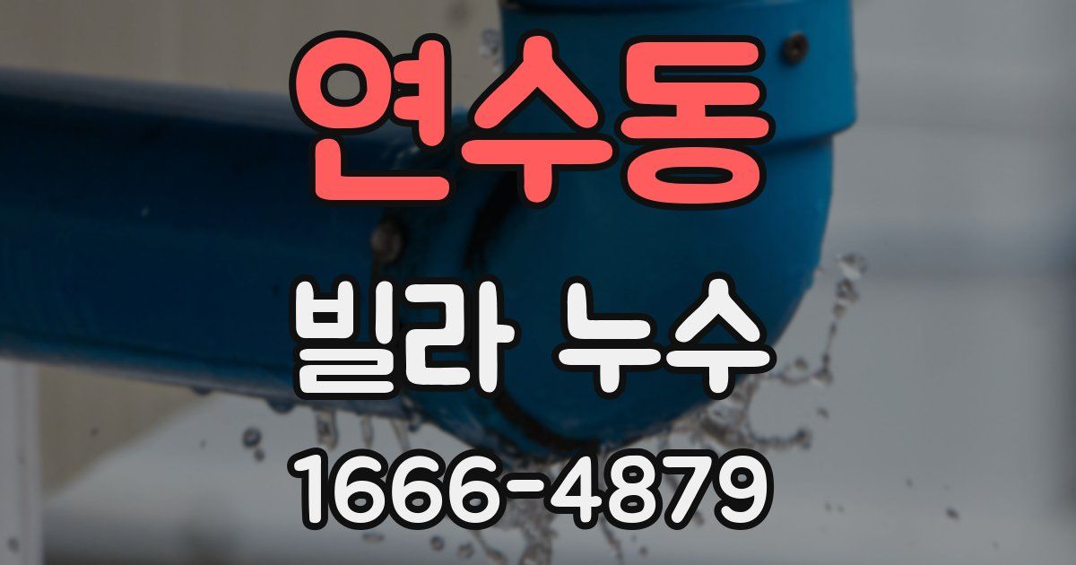 연수동 빌라 누수