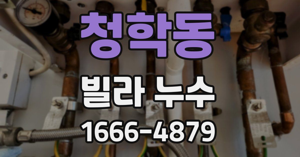 청학동 빌라 누수