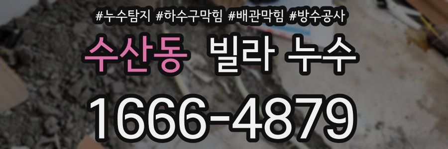 수산동 빌라 누수