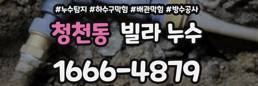청천동 빌라 누수