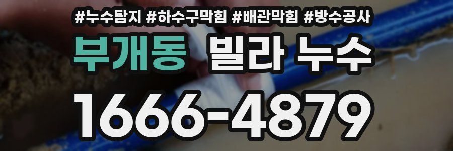 부개동 빌라 누수