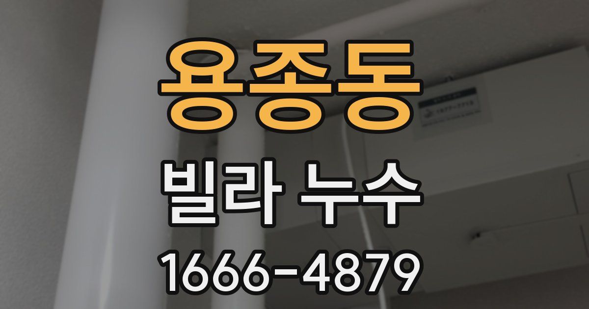 용종동 빌라 누수