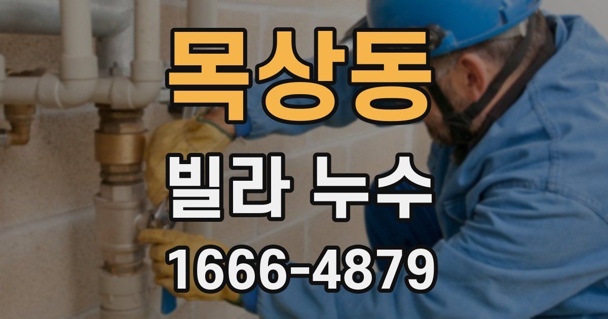 목상동 빌라 누수