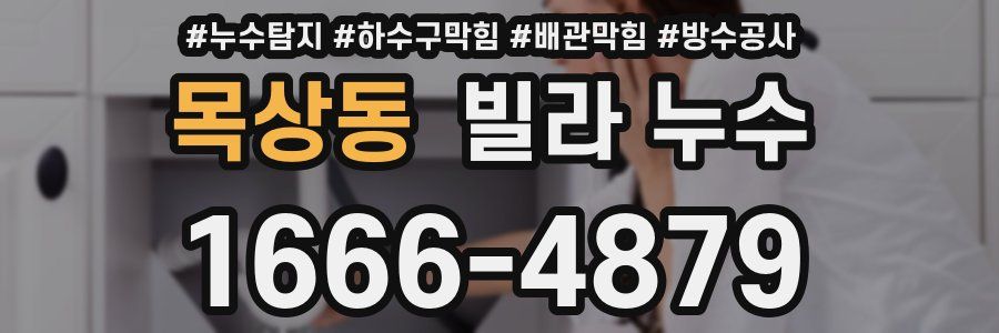 목상동 빌라 누수