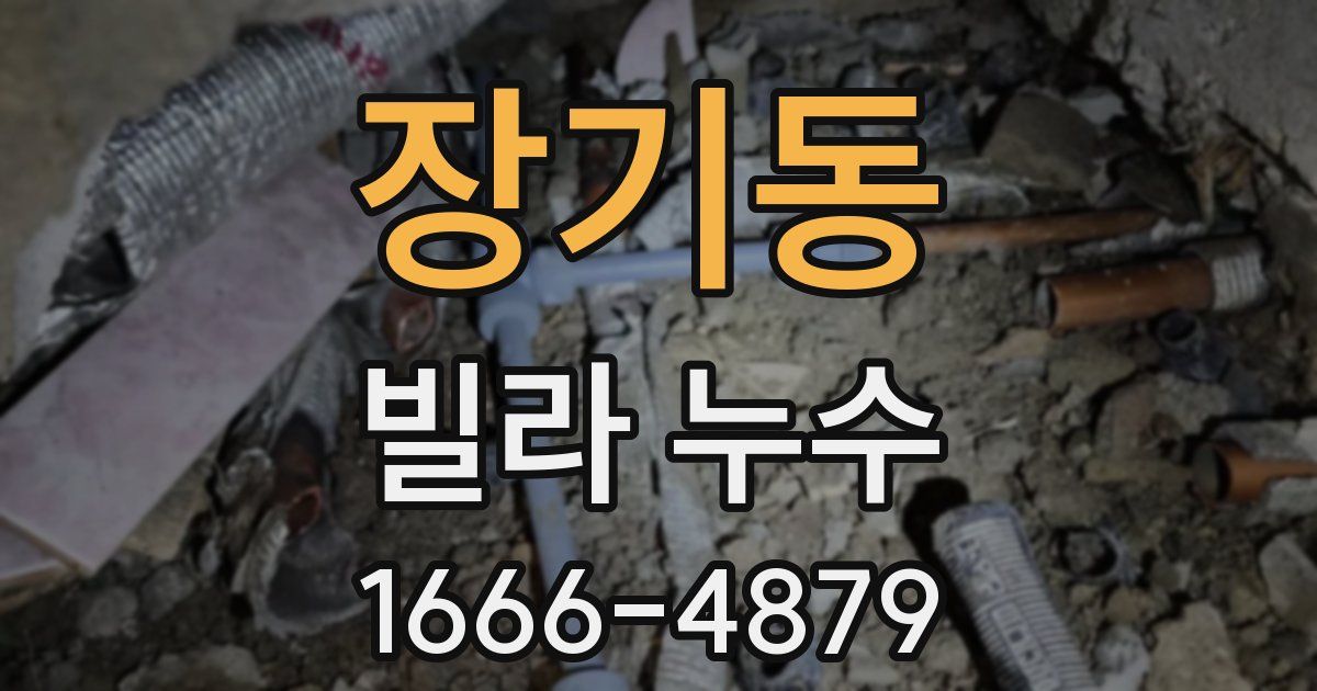 장기동 빌라 누수