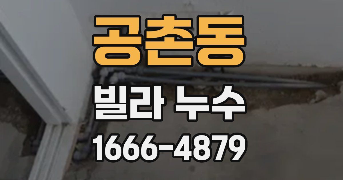 공촌동 빌라 누수