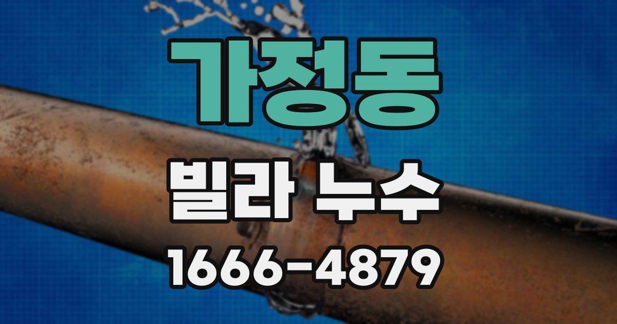 가정동 빌라 누수
