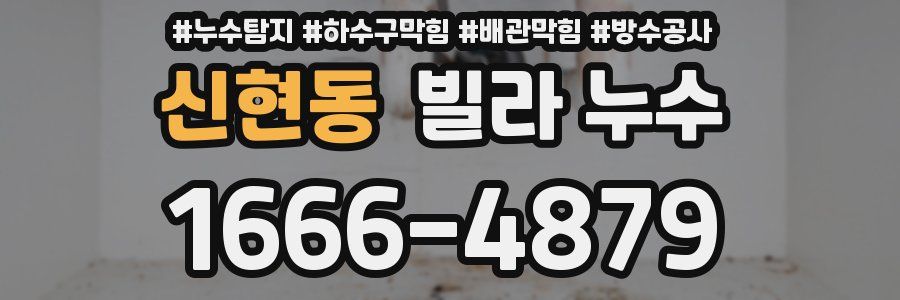 신현동 빌라 누수